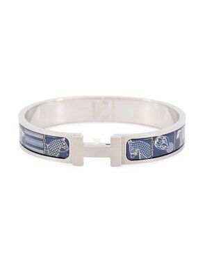 Hermes Bracelet Clic HH Horsewear Blue